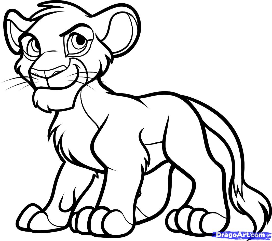 1068x946 Drawing Of Lion King How To Draw Mufasa From Lion King, Stepstep