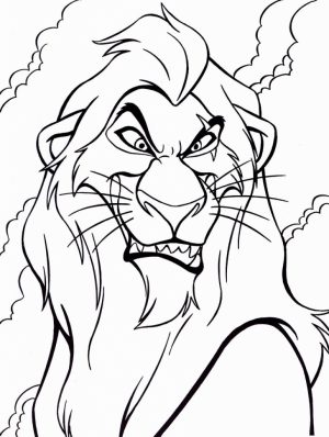 300x398 Lion King Scar Coloring Pages