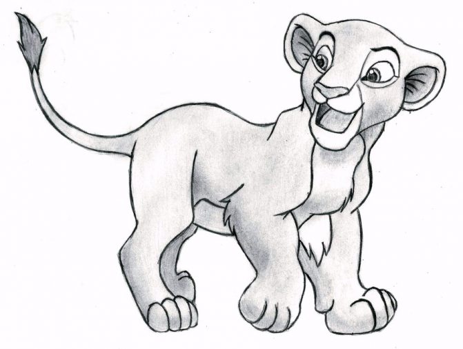 671x506 Simba Lion King Drawing Step By Step Tags The Lion King Drawing