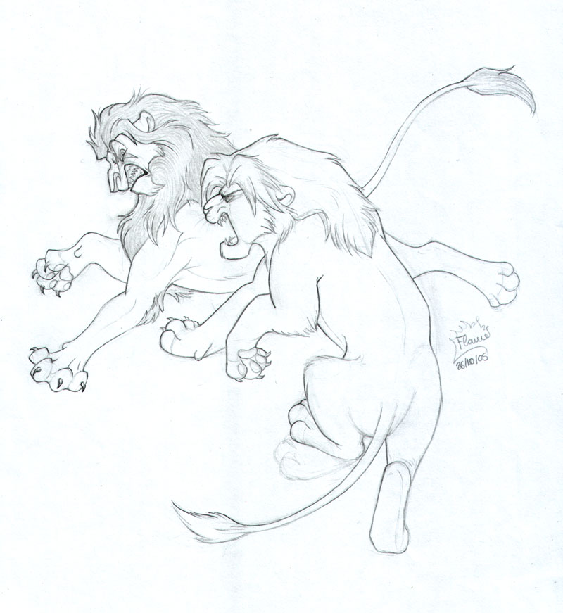 800x871 Simba Vs Scar By Dalamar89