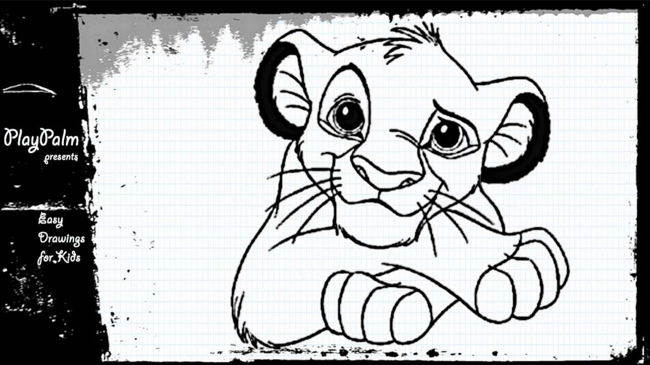 1280x720 How To Draw Simba From The Lion King