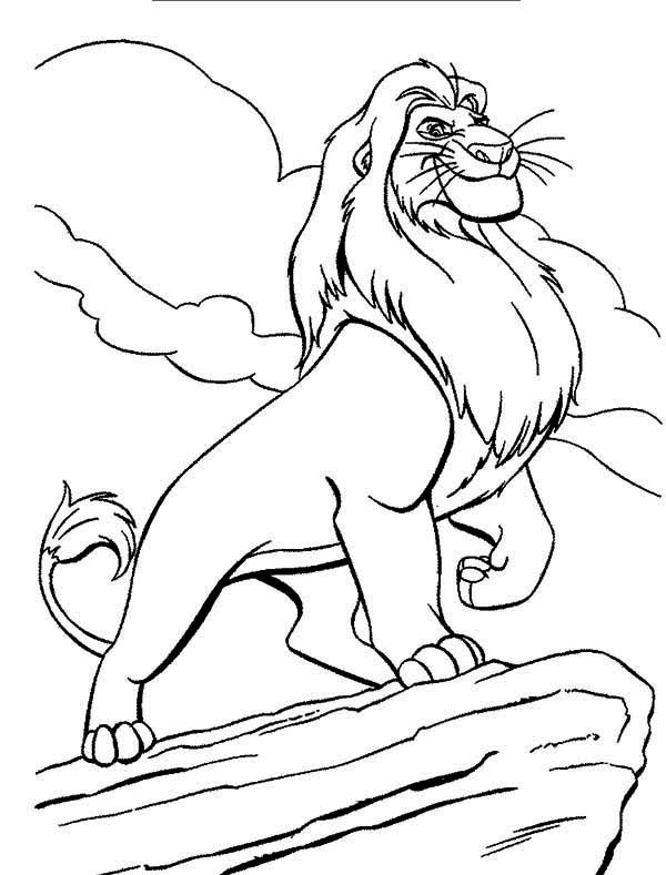 600x789 Cartoon Lion Coloring Pages