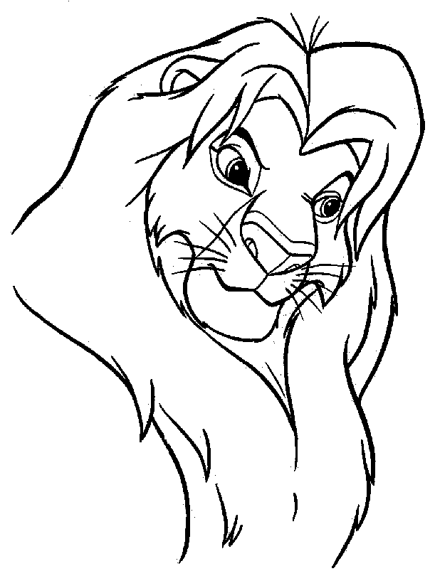 611x810 Free Lion King Mufasa And Simba Coloring Page Animal Pages