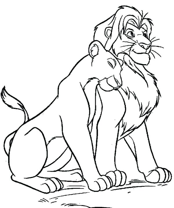 600x716 Awesome Mufasa Coloring Pages Online The Lion King And Page