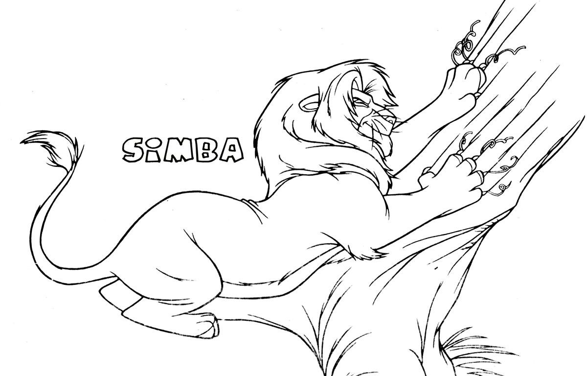 1200x768 Simba The Lion King Coloring Pages Printable General 2 To Print