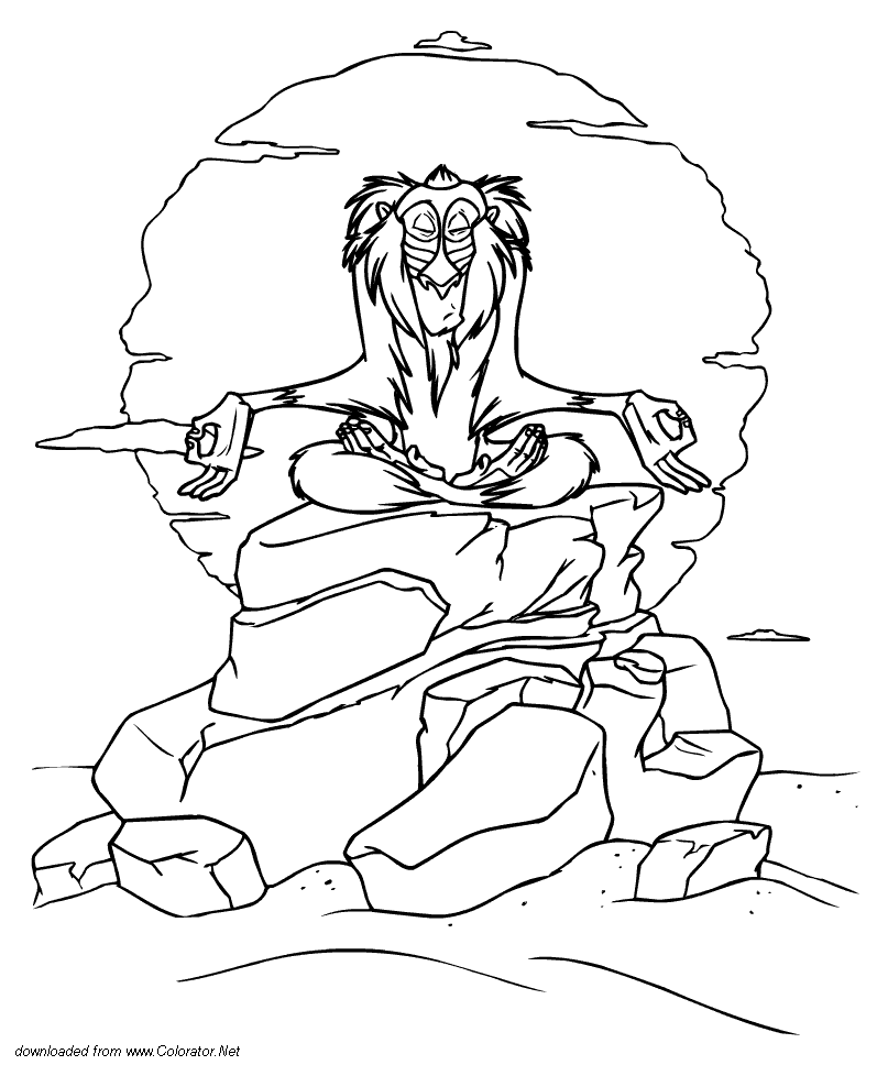 807x968 Drawn Sunset Lion King
