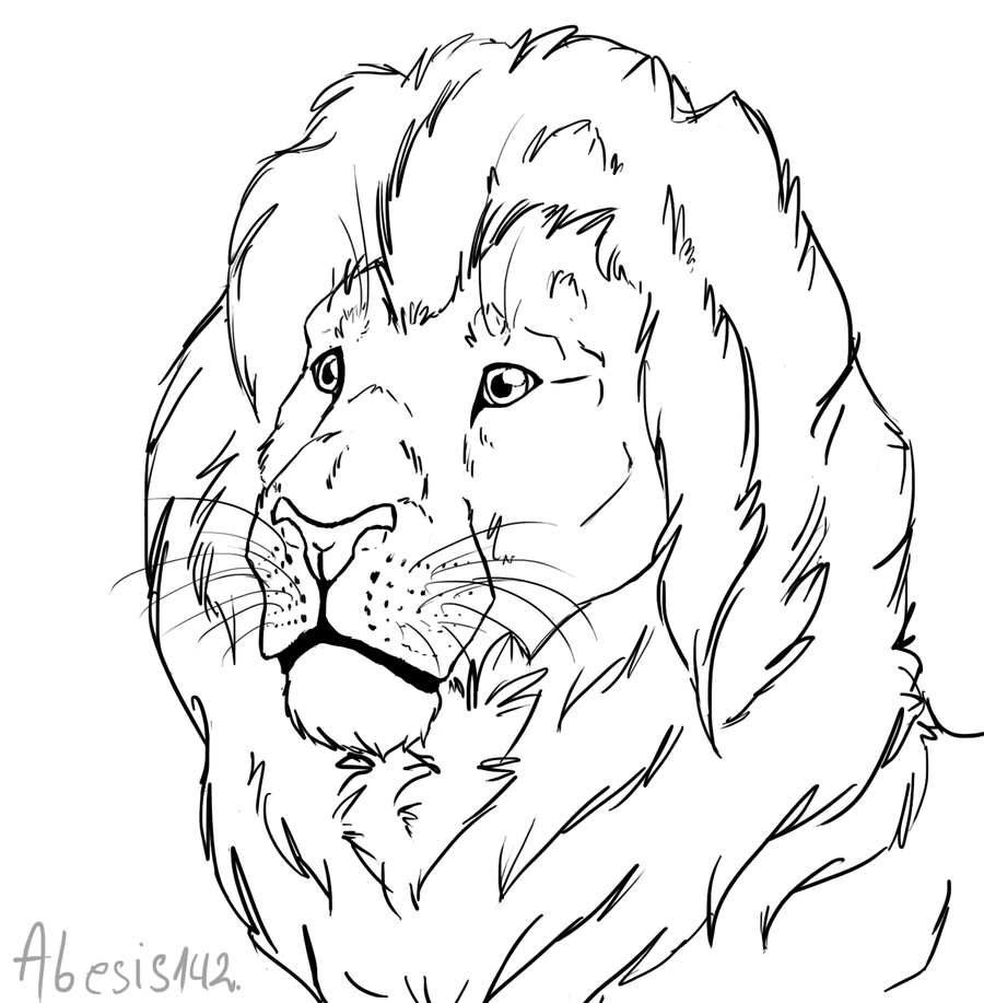 900x917 Free Lion Head Line Art By That Goose