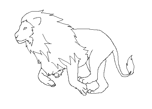 504x360 Free Lion Lineart By Shadows Of Hope