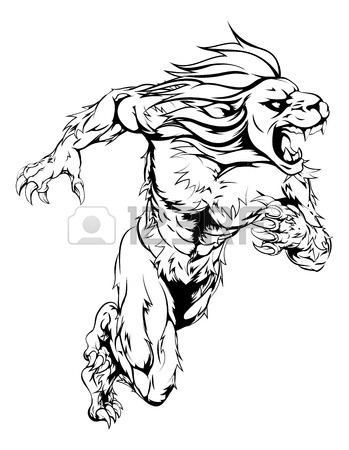Lion Man Drawing