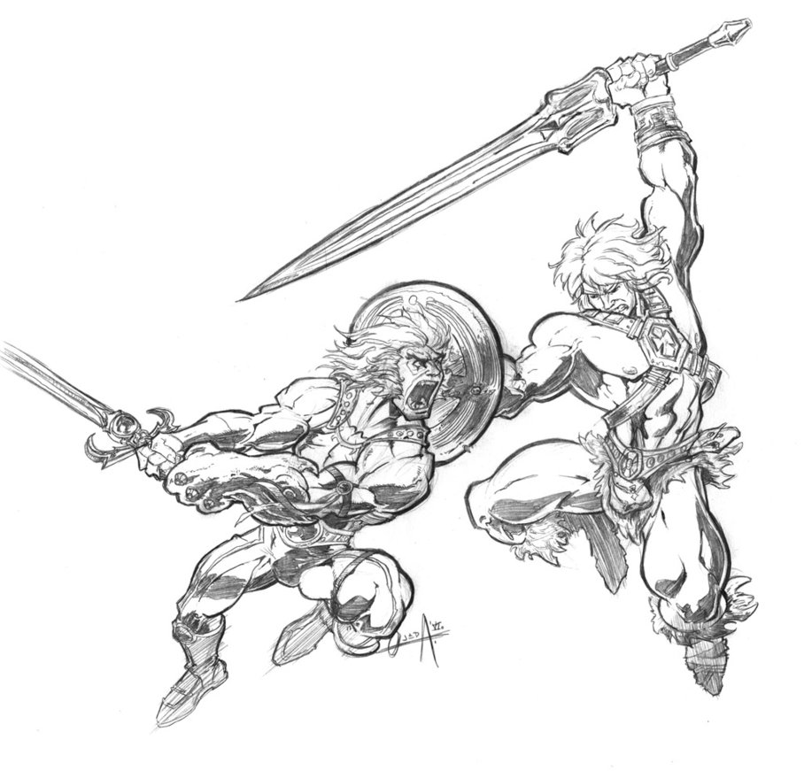 917x871 Jam Retrasado Lion O Vs He Man By Mistermoster