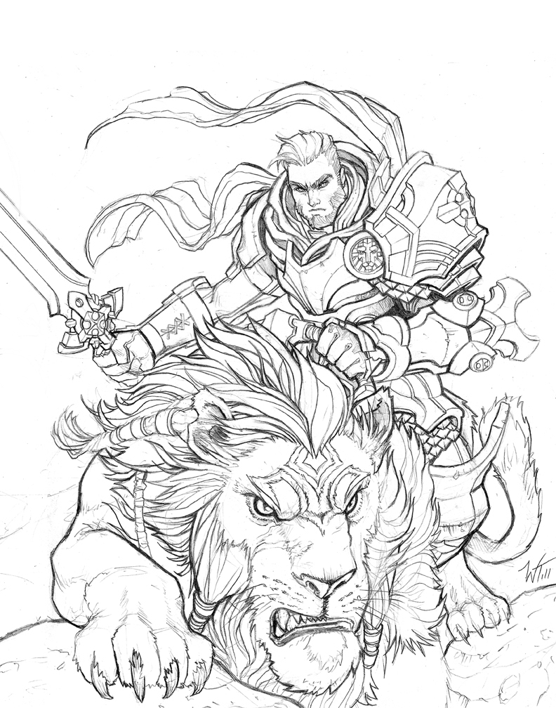 792x1008 Oondu Lion Rider