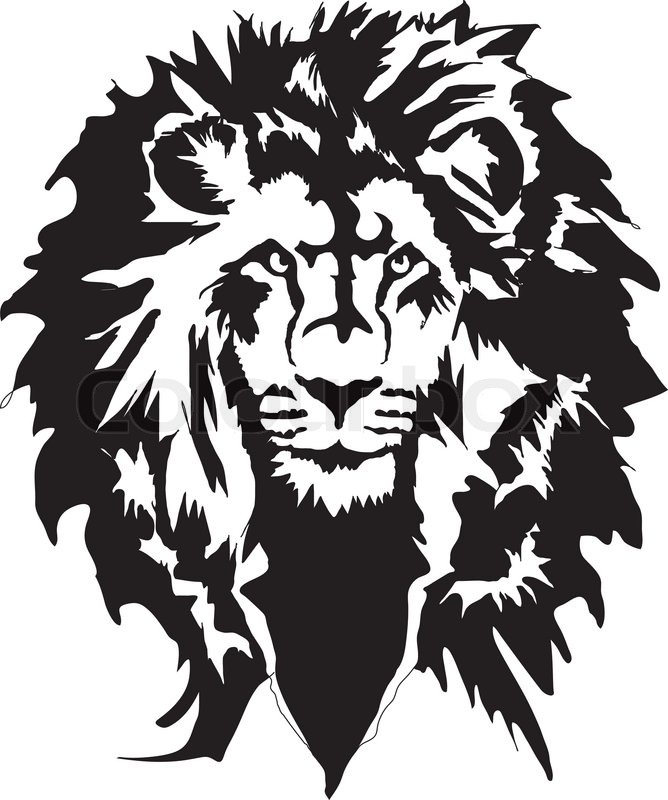 668x800 Had Of Lion Stock Vector Colourbox