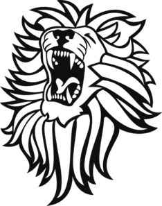 234x297 Lion Open Mouth Clipart
