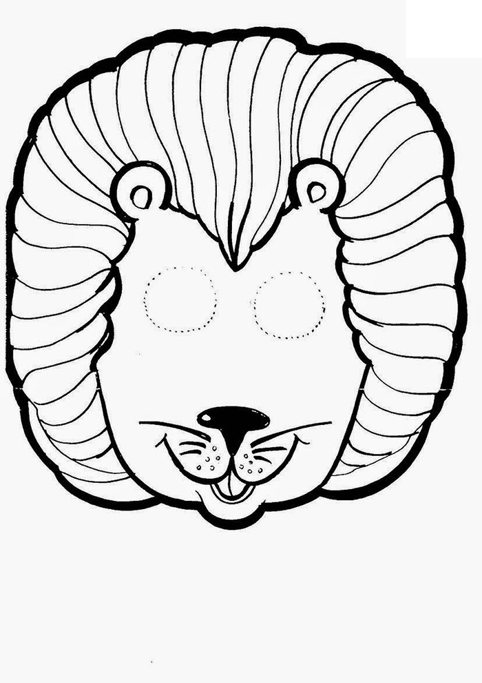 700x990 Animal Mask Template