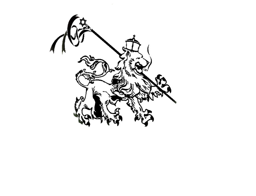 900x689 Lion Of Judah (Black And White) By Jejejejeee