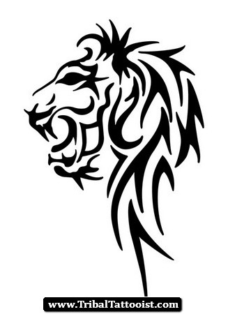 327x450 Lion Of Judah Tribal Tattoo Lion Outline Tattoo Signs