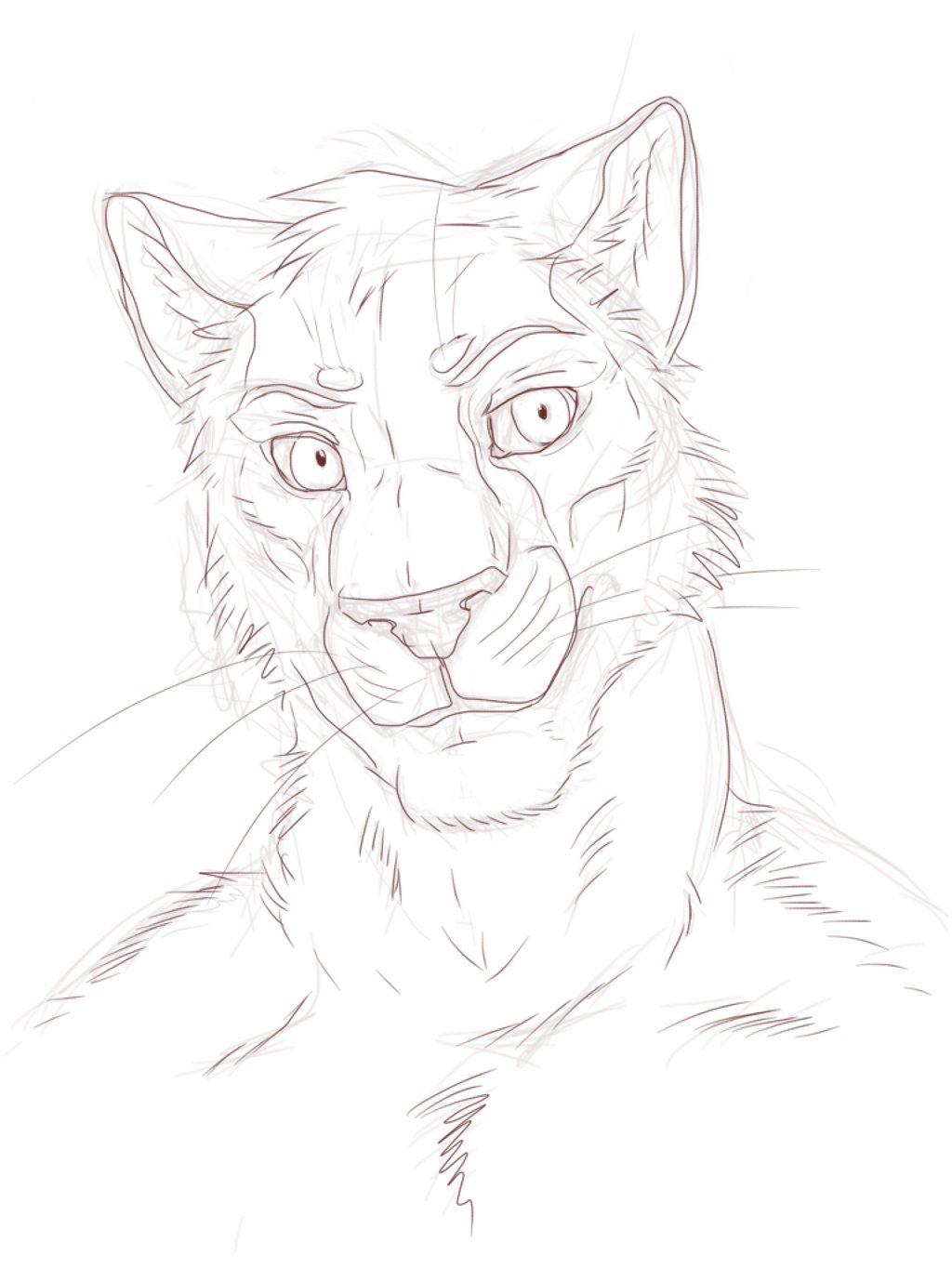 1024x1365 Random Furry Lion Portrait By El Ricado