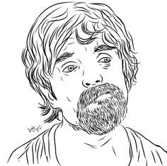 236x235 Tyrion Lannister Lion Primal Portrait, Digital Painting Print