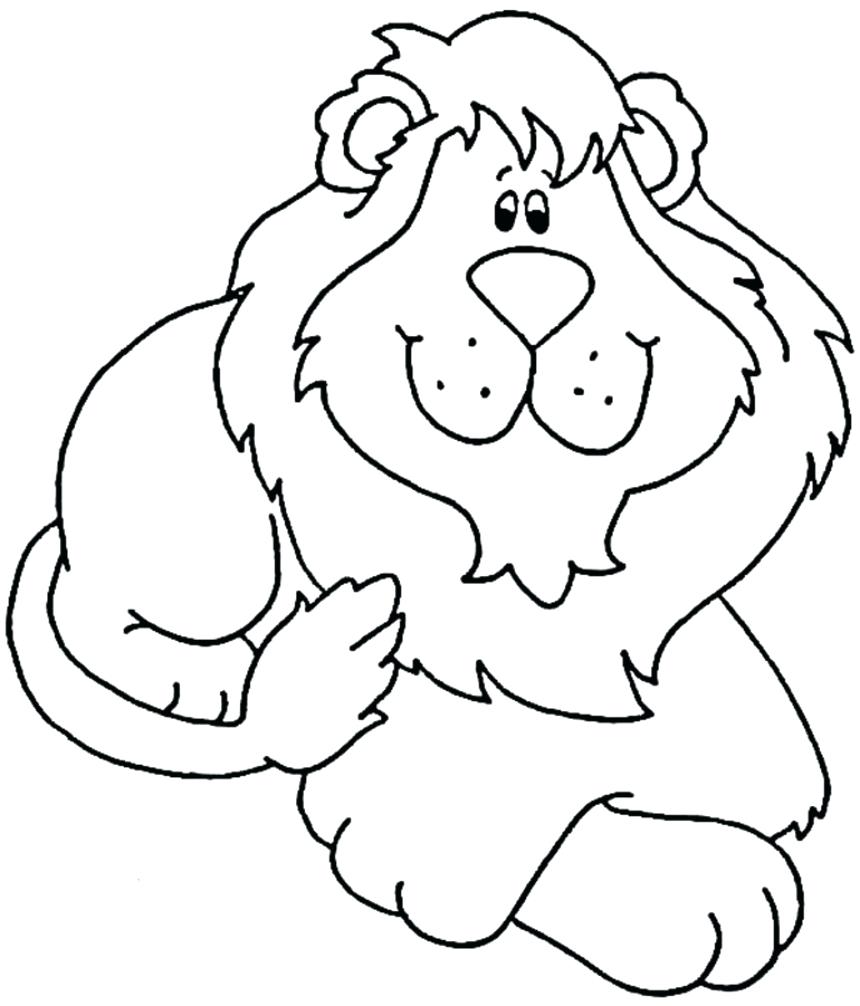 860x1006 Lion Head Drawing From Profile The Gallery Coloring Pages To Print
