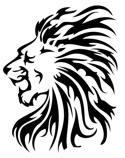 400x504 Lion Roar Profile Drawing