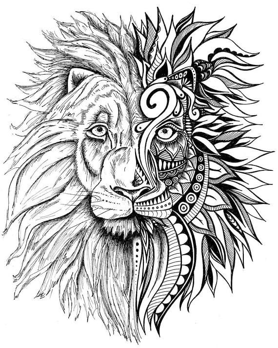 570x713 The Best Black And White Lion Ideas On Animals