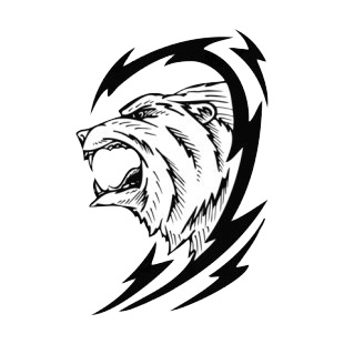 310x310 Lion Roar Logo More Animals Decals, Decal Sticker