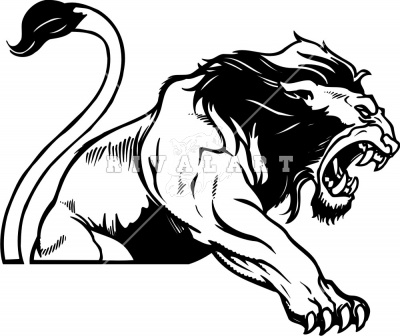 400x336 Roaring Lion Head Clipart