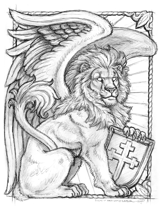 565x720 Boy Winged Lion Sketch By Synnabar