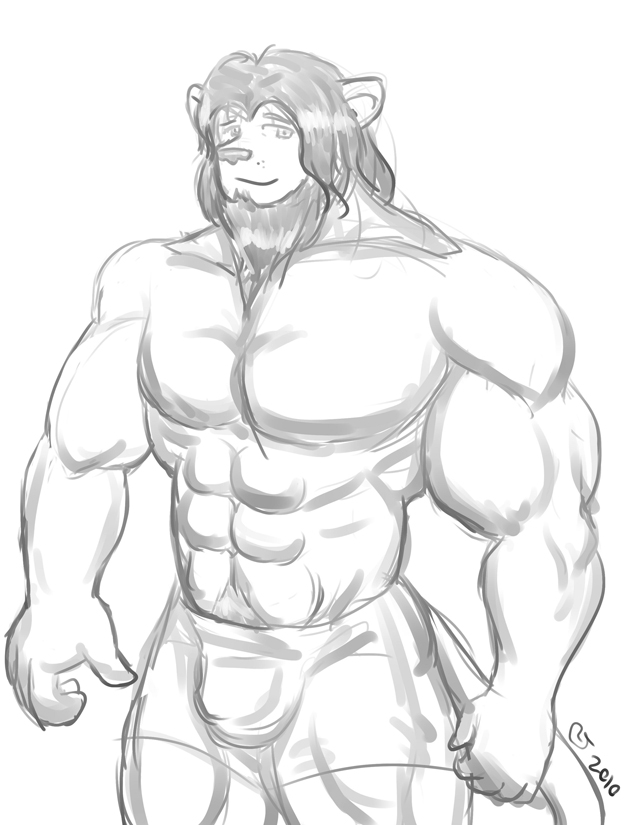 638x825 Quick Sketch Lion Guy By Caseyljones