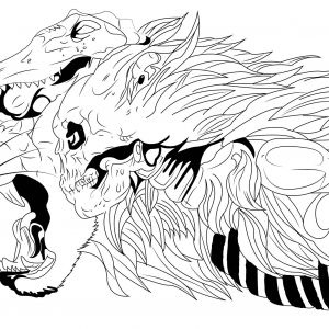 300x300 Skull Coloring Pages