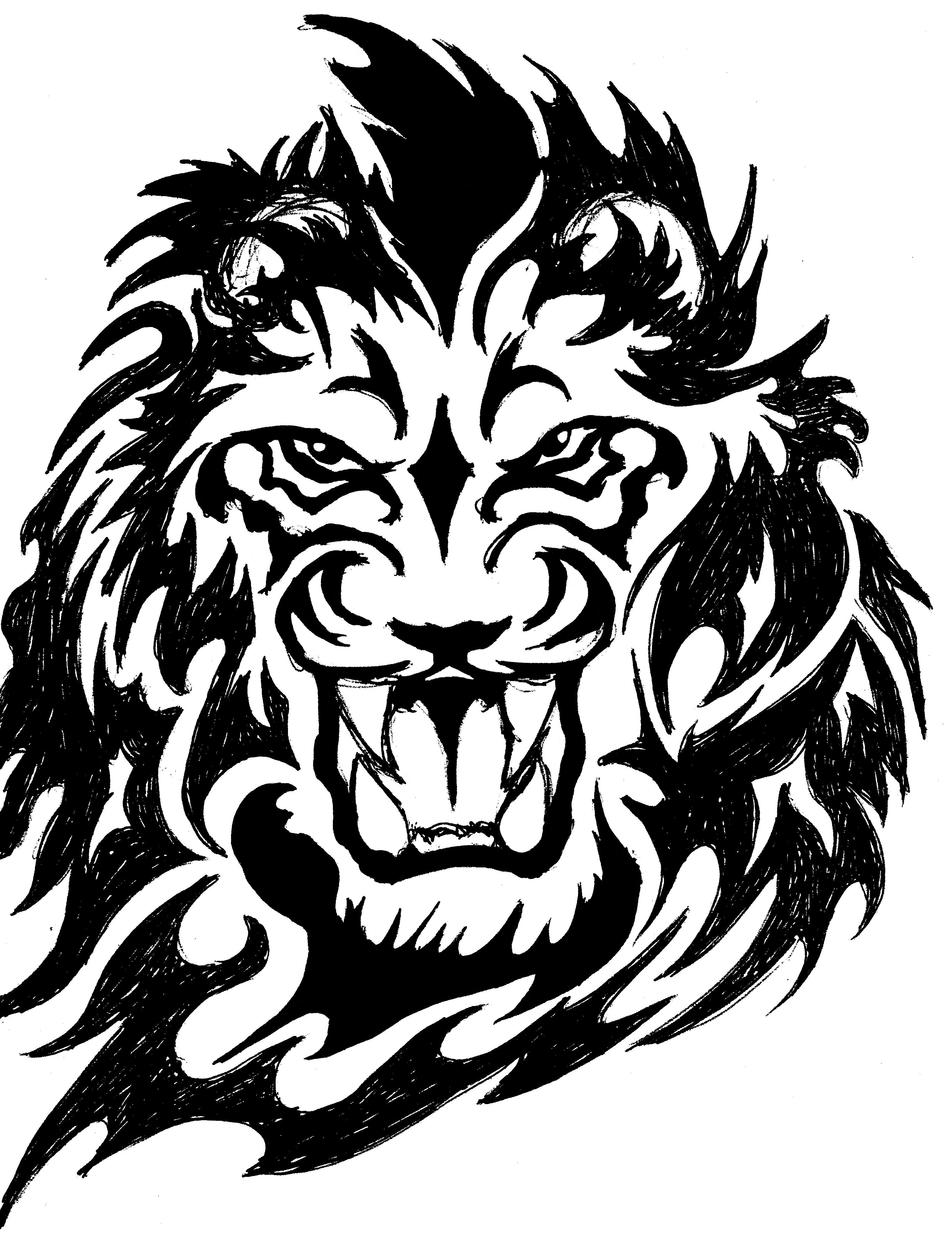 Lion Tattoo Drawing at GetDrawings | Free download
