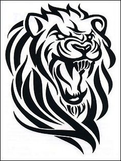 236x313 Collection Of One More Tribal Lion Tattoo Stencil