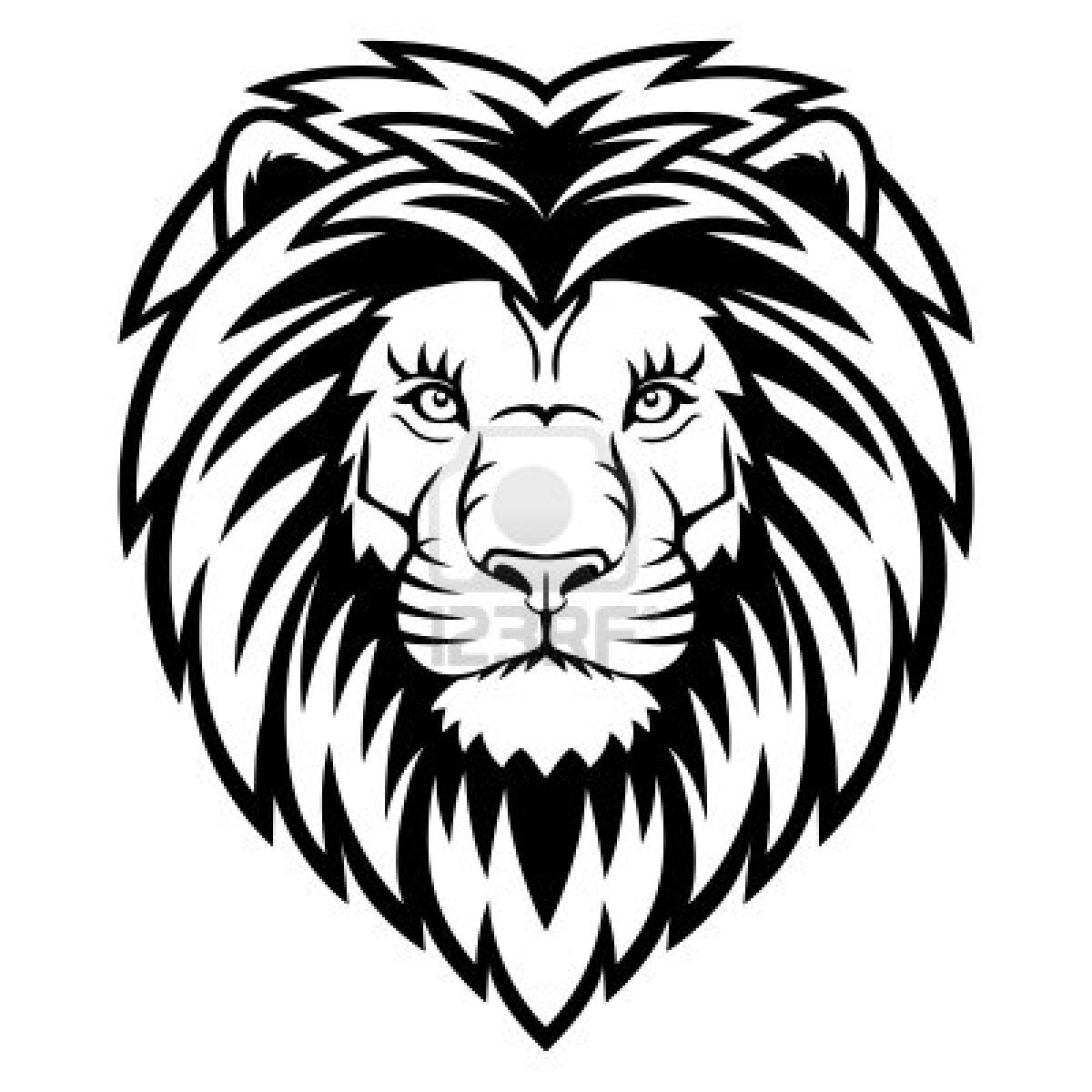 1200x1200 Lion Head Tattoo