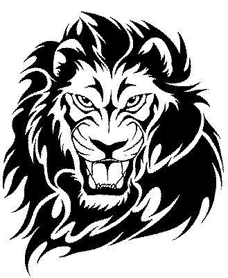 329x400 Collection Of Free Tribal Lion Tattoo Stencil