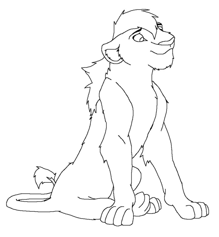 859x929 Pretty Lioness [Base] By Drawing Silversky