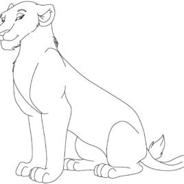 268x268 Lioness Coloring Pages Coloring Page For Kids