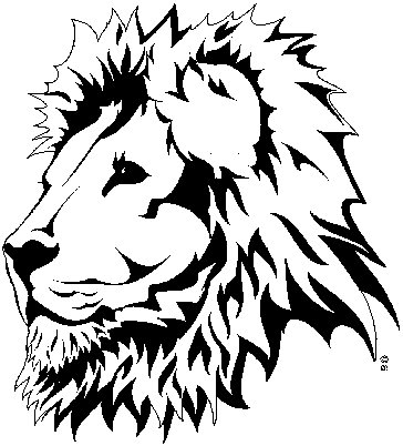 364x402 Lioness Head Clipart
