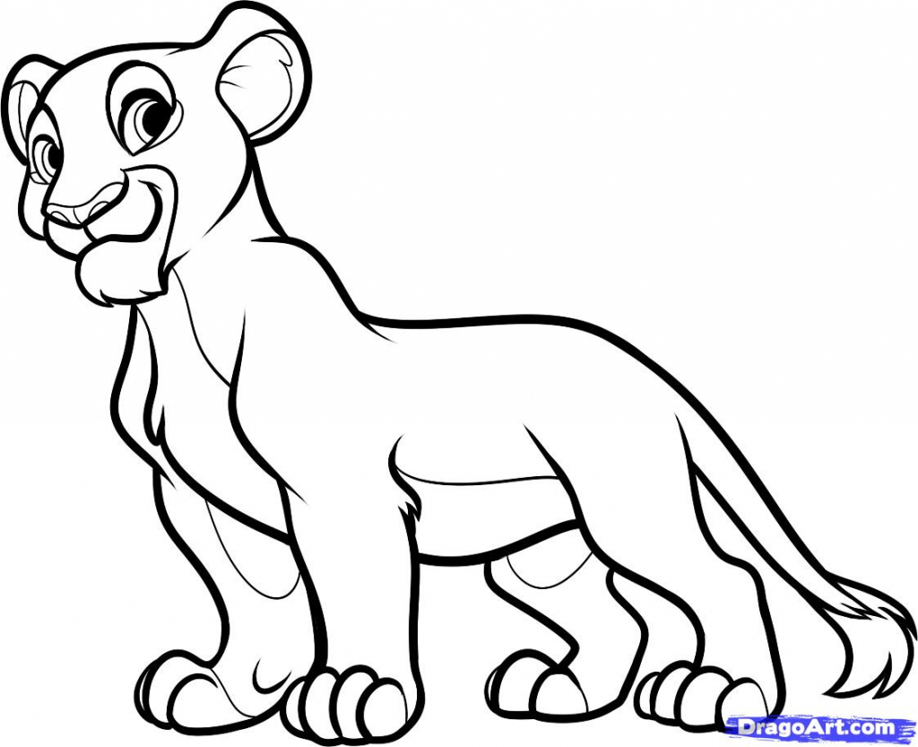 1024x833 King Sketch Images For Kids How To Draw The Lion King