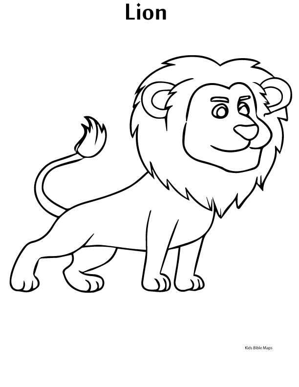 612x792 Lion Printable