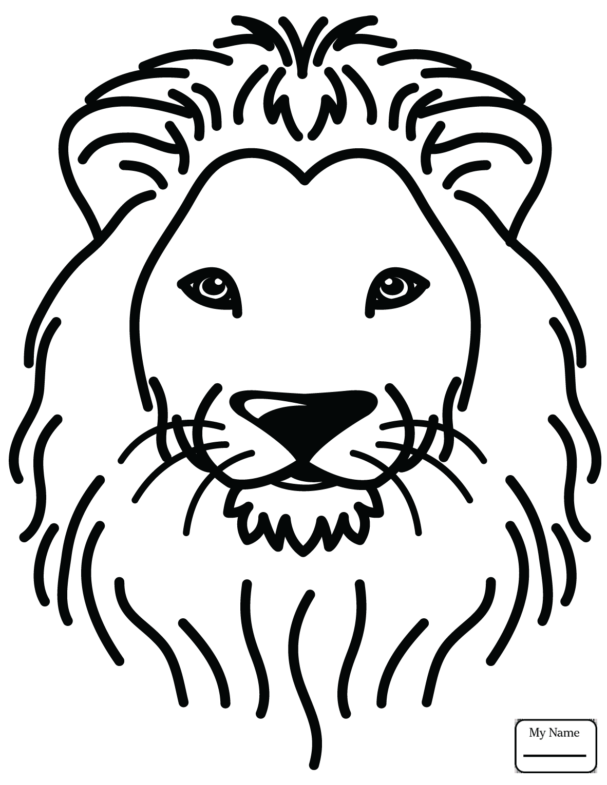 1182x1530 Coloring Pages For Kids Lions Cute Lion Mammals