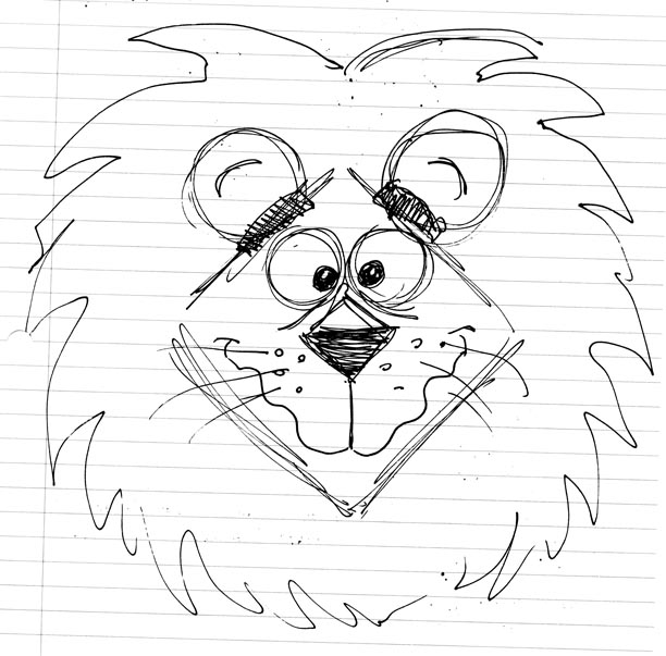 612x603 Lion Cartoon Drawing