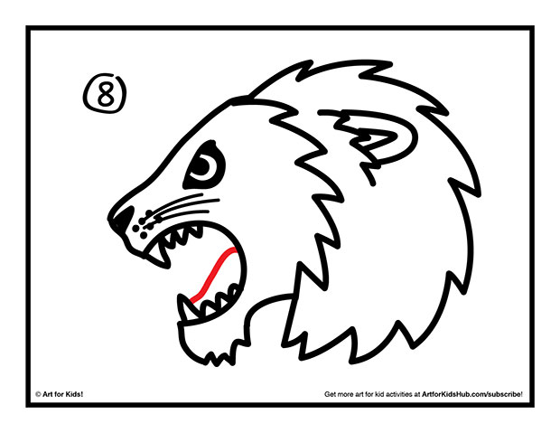 620x479 Lion Face Drawing For Kids