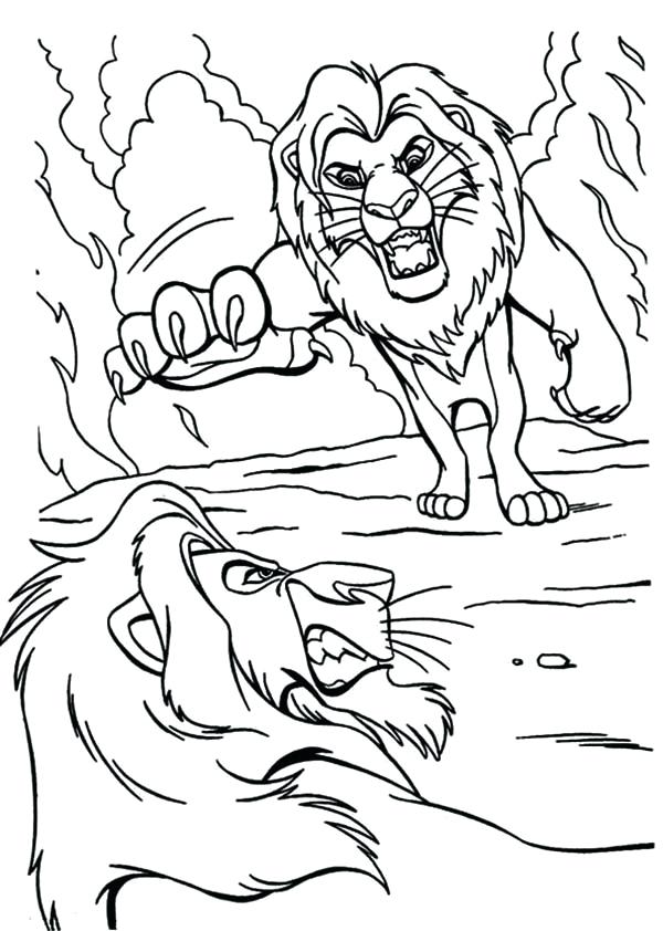 600x842 Free Lion King Coloring Pages Singing To And Friends Coloring Page