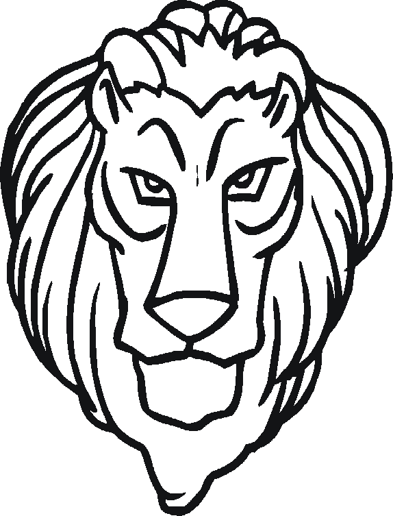 574x753 Lion Head Coloring Pages