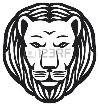 420x450 Free Lion Head Clipart