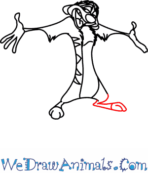 300x350 How To Draw Timon From The Lion King
