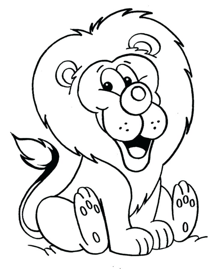 736x894 Www Coloring Pages For Lions Kids Com
