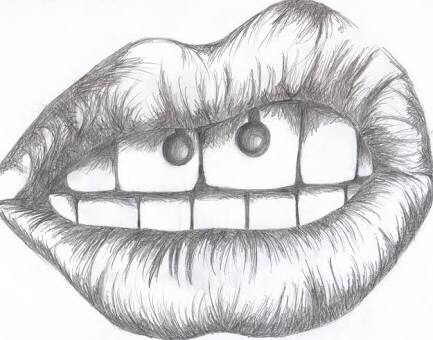 433x340 Lip Sketch Ideas For Project Lips Sketch And Sketches