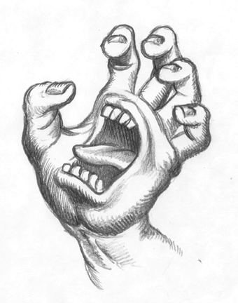340x432 Screaming Hand Sketch! Art Hand Sketch, Sketches