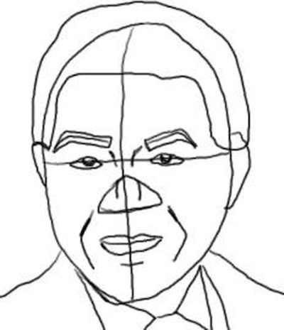 400x465 How To Draw Nelson Mandela's Face (With Pictures) Ehow